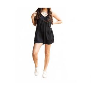 NEW JULIA ROSE krista pull-on style romper in black
